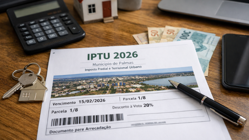 IPTU 2026 em Palmas: Boletos Disponíveis com Prazo Ampliado para Contribuintes