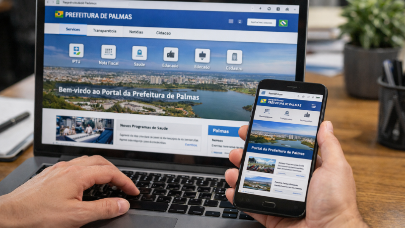 Prefeitura de Palmas lança novo site focado em serviços e transparência